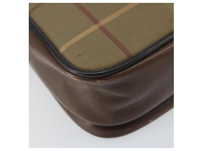 Autre Marque Borsa a Spalla Burberrys Nova Check in Tela Beige Oro Auth 150198 D'oro - vista 13