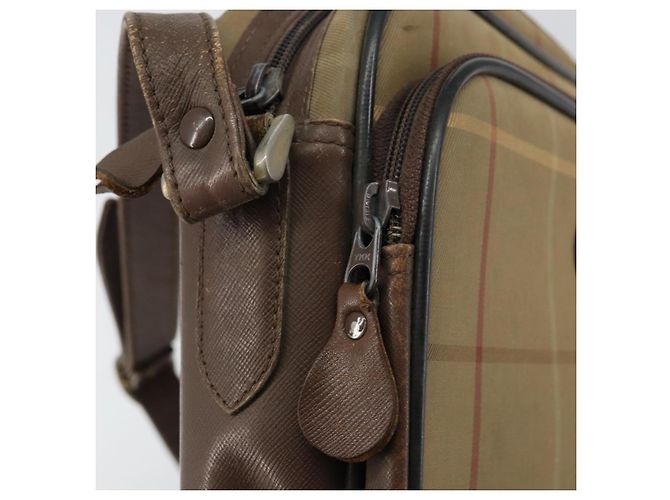 Autre Marque Borsa a Spalla Burberrys Nova Check in Tela Beige Oro Auth 150198 D'oro - vista 15