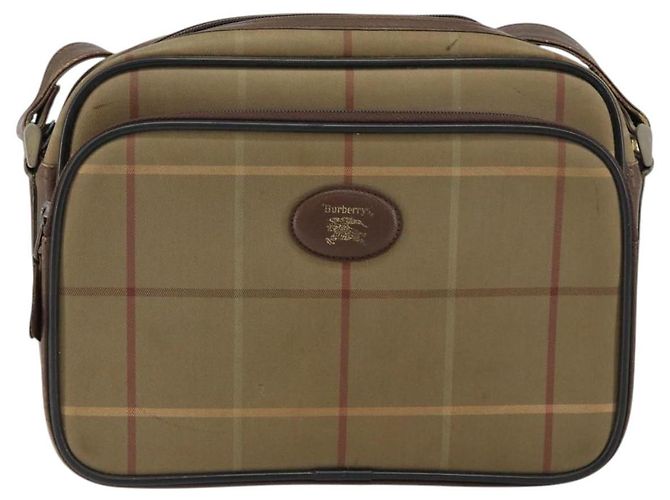 Autre Marque Borsa a Spalla Burberrys Nova Check in Tela Beige Oro Auth 150198 D'oro - vista 2