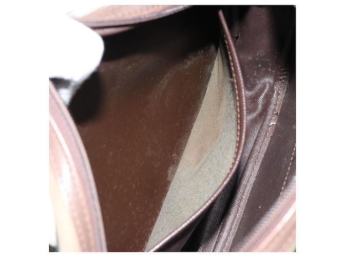 Autre Marque Borsa a Spalla Burberrys Nova Check in Tela Beige Oro Auth 150198 D'oro - vista 20