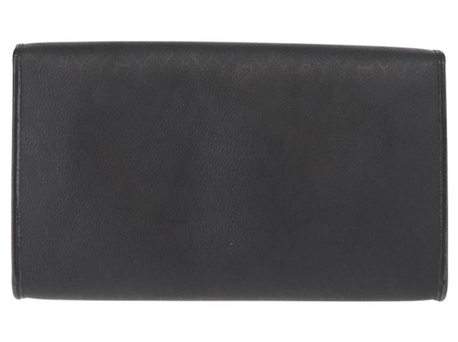 Borsa a spalla in tela a nido d'ape Christian Dior con catena in PVC nera e dorata Auth 148882 - vista 3