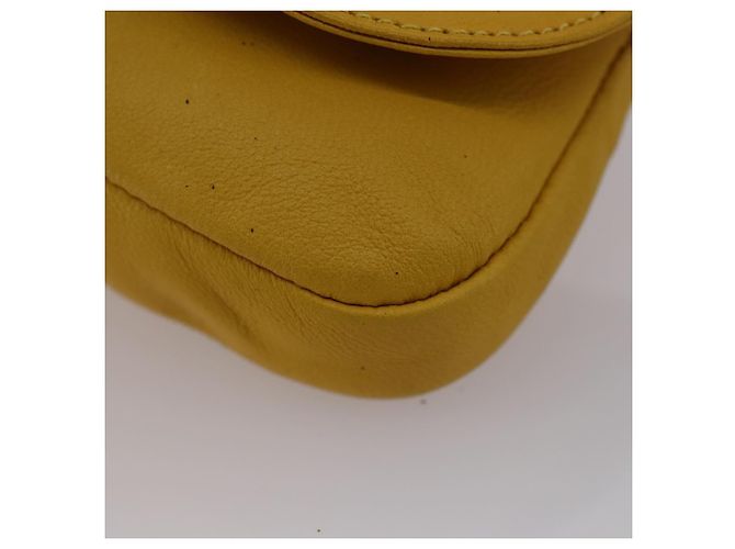 Set da cucire in pelle Gucci Bamboo giallo Auth 147379 - vista 10