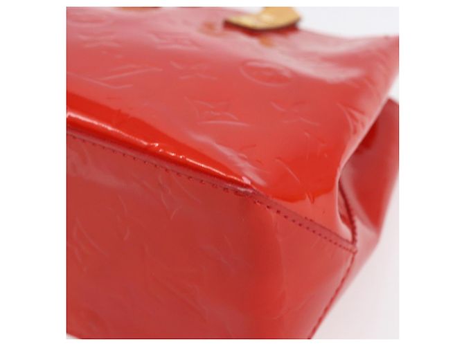 LOUIS VUITTON Monogram Vernis Reade PM Borsa a Mano Rossa M91088 LV Auth BA7437 Rosso - vista 15