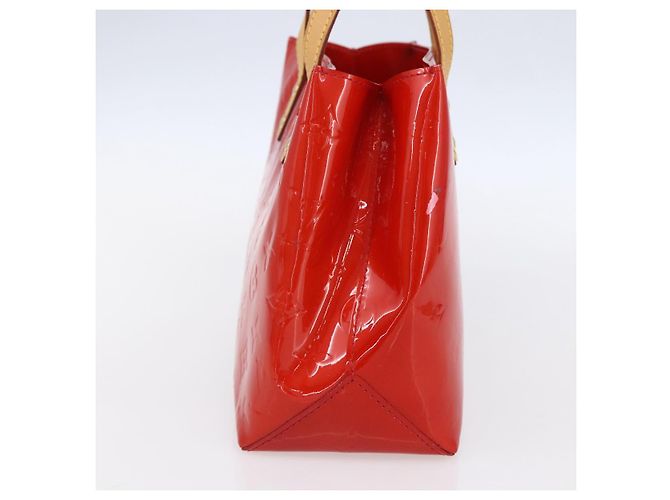 LOUIS VUITTON Monogram Vernis Reade PM Borsa a Mano Rossa M91088 LV Auth BA7437 Rosso - vista 3