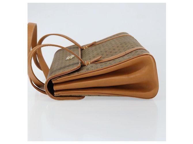 Gucci Borsa a Spalla Micro GG Supreme PVC Beige Oro 000 46 4857 Auth ep11557 D'oro - vista 5