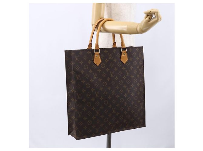 LOUIS VUITTON Borsa Sac Plat Monogram M51140 LV Auth 150436 Monogramma - vista 19