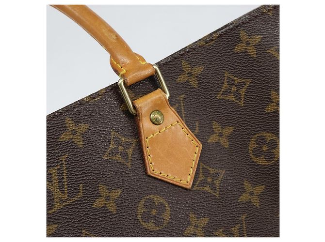 LOUIS VUITTON Borsa Sac Plat Monogram M51140 LV Auth 148111 Monogramma - vista 14