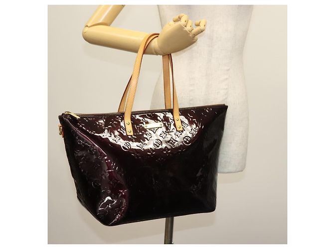 LOUIS VUITTON Monogram Vernis Bellevue GM Tote Bag Amarante M93589 Auth am9002 Bordeaux - Ansicht 22