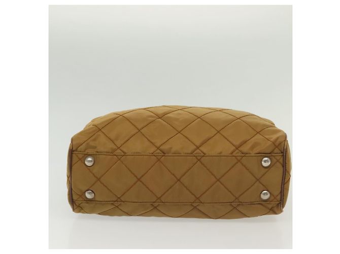 Borsa a Spalla con Catena PRADA Nylon Beige Argento Autentica 140091 - vista 9