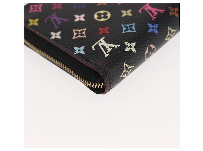 LOUIS VUITTON Monogram Multicolor Zippy Coin Purse Black M93740 LV Auth fm4871 - view 15