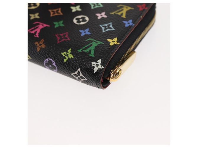 LOUIS VUITTON Monogram Multicolor Zippy Coin Purse Black M93740 LV Auth fm4871 - view 16