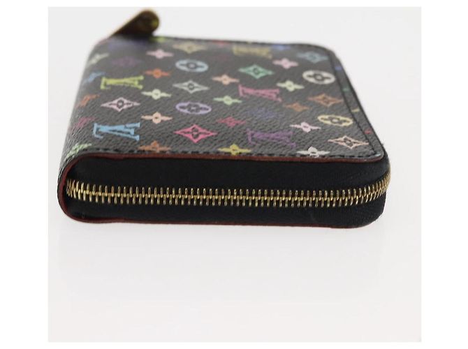 LOUIS VUITTON Monogram Multicolor Zippy Coin Purse Black M93740 LV Auth fm4871 - view 3