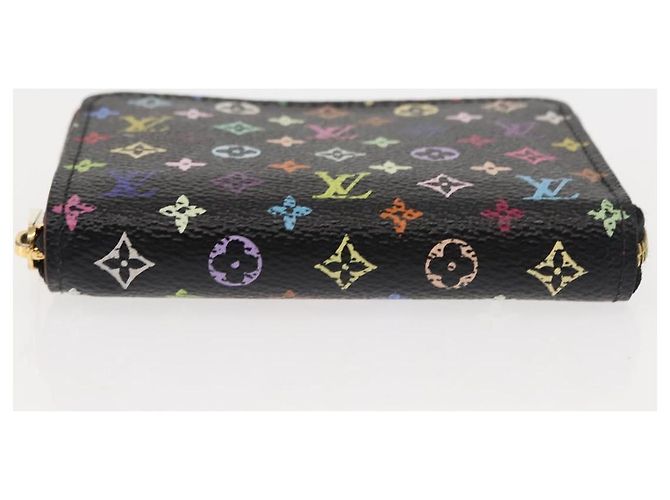 LOUIS VUITTON Monogram Multicolor Zippy Coin Purse Black M93740 LV Auth fm4871 - view 6