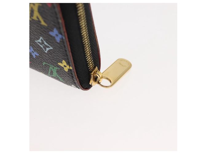 LOUIS VUITTON Monogram Multicolor Zippy Coin Purse Black M93740 LV Auth fm4871 - view 8