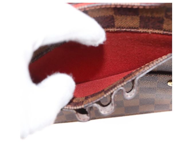 LOUIS VUITTON Borsa a Spalla Portello Damier Ebene N45271 LV Auth ep11045 - vista 21
