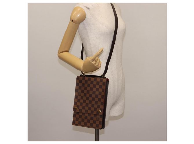 LOUIS VUITTON Borsa a Spalla Portello Damier Ebene N45271 LV Auth ep11045 - vista 22