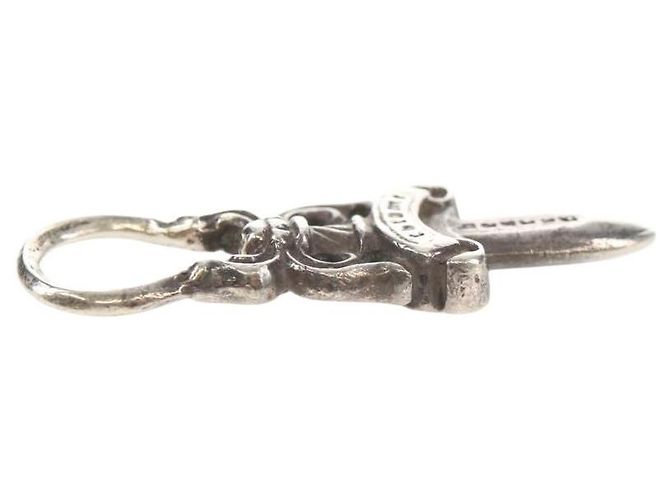 Chrome Hearts Dolch Anhänger Top Charm Ag925 Silber Auth 152463M - Ansicht 11