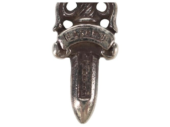 Chrome Hearts Dolch Anhänger Top Charm Ag925 Silber Auth 152463M - Ansicht 3