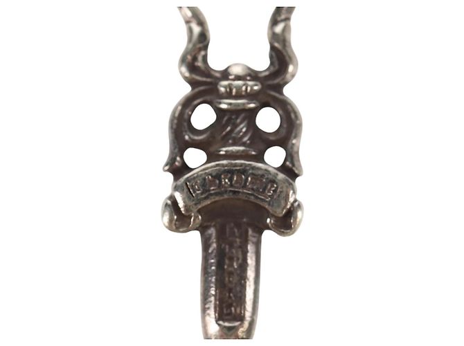 Chrome Hearts Dolch Anhänger Top Charm Ag925 Silber Auth 152463M - Ansicht 4