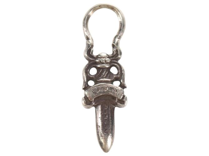 Chrome Hearts Dolch Anhänger Top Charm Ag925 Silber Auth 152463M - Ansicht 6