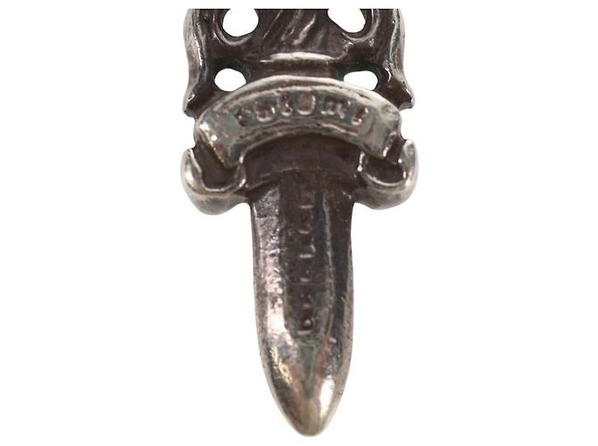 Chrome Hearts Dolch Anhänger Top Charm Ag925 Silber Auth 152463M - Ansicht 7