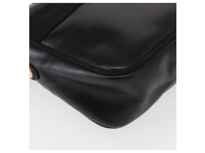 Vala Schultertasche aus Leder Schwarz Gold Salvatore Ferragamo Auth bs30964 Golden - Ansicht 15