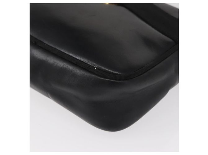 Vala Schultertasche aus Leder Schwarz Gold Salvatore Ferragamo Auth bs30964 Golden - Ansicht 16