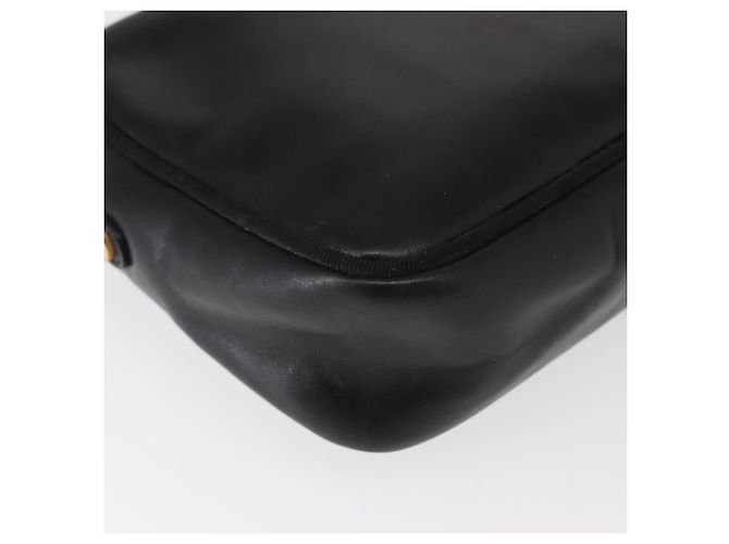 Vala Schultertasche aus Leder Schwarz Gold Salvatore Ferragamo Auth bs30964 Golden - Ansicht 17