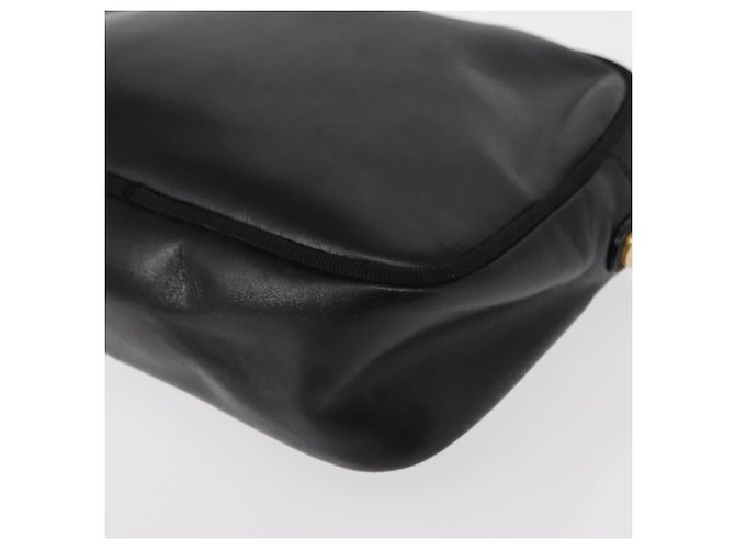 Vala Schultertasche aus Leder Schwarz Gold Salvatore Ferragamo Auth bs30964 Golden - Ansicht 18