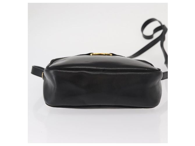 Vala Schultertasche aus Leder Schwarz Gold Salvatore Ferragamo Auth bs30964 Golden - Ansicht 5