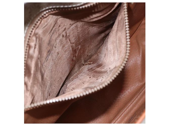 Céline Sac à bandoulière en toile Macadam CELINE PVC Beige Or Auth bs31210 Doré - vue 11