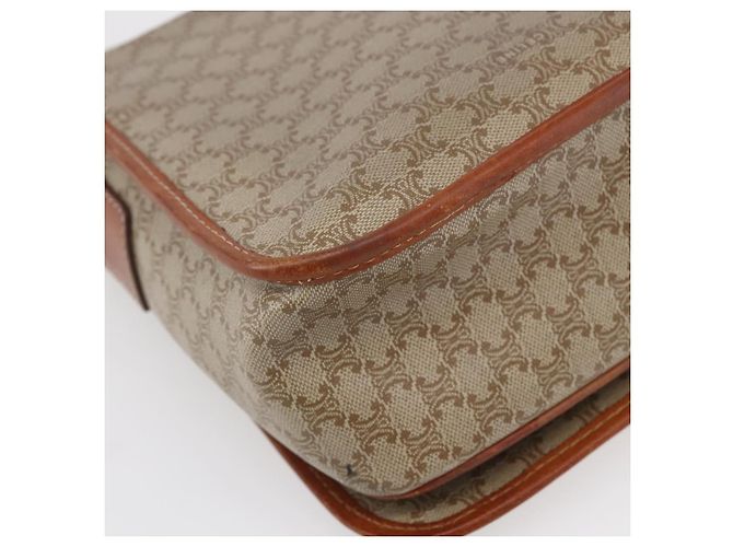 Céline Sac à bandoulière en toile Macadam CELINE PVC Beige Or Auth bs31210 Doré - vue 17