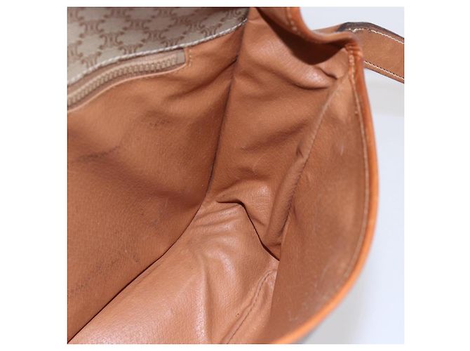 Céline Sac à bandoulière en toile Macadam CELINE PVC Beige Or Auth bs31210 Doré - vue 21