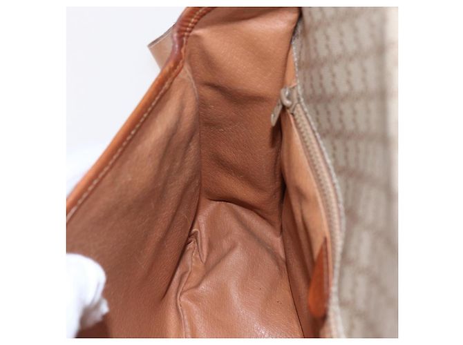 Céline Sac à bandoulière en toile Macadam CELINE PVC Beige Or Auth bs31210 Doré - vue 22