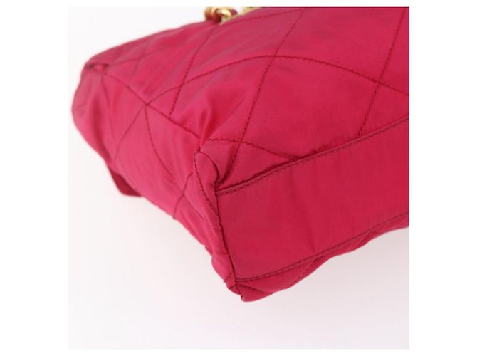 PRADA Borsa a Spalla Trapuntata con Catena Nylon Rosa Oro Auth mr1558 D'oro - vista 17