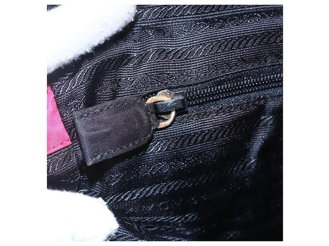 PRADA Borsa a Spalla Trapuntata con Catena Nylon Rosa Oro Auth mr1558 D'oro - vista 20