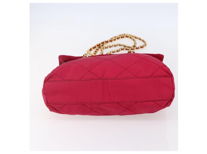 PRADA Borsa a Spalla Trapuntata con Catena Nylon Rosa Oro Auth mr1558 D'oro - vista 5
