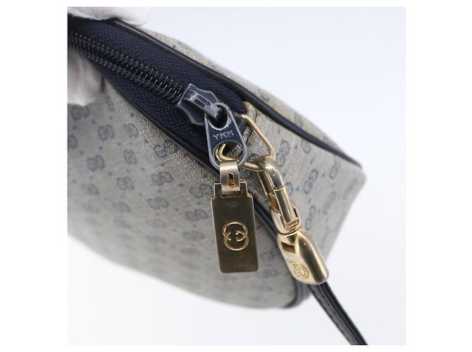 Gucci Borsa a Spalla Micro GG Supreme PVC Navy Gold Auth BA7782 D'oro Blu navy - vista 10