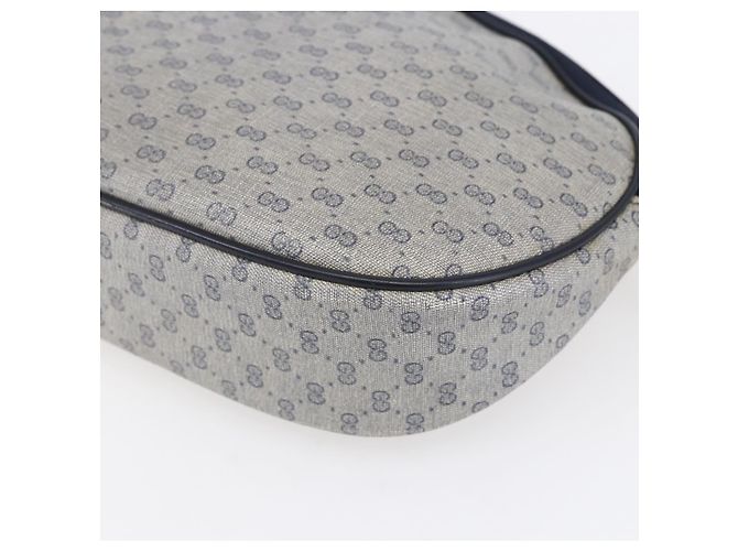 Gucci Borsa a Spalla Micro GG Supreme PVC Navy Gold Auth BA7782 D'oro Blu navy - vista 15
