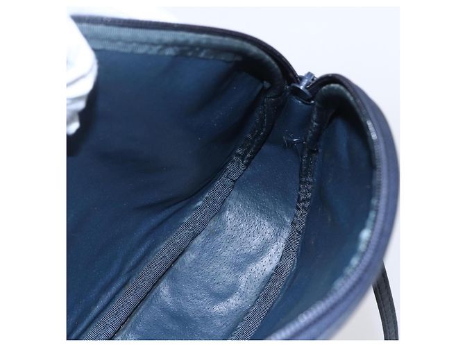 Gucci Borsa a Spalla Micro GG Supreme PVC Navy Gold Auth BA7782 D'oro Blu navy - vista 18