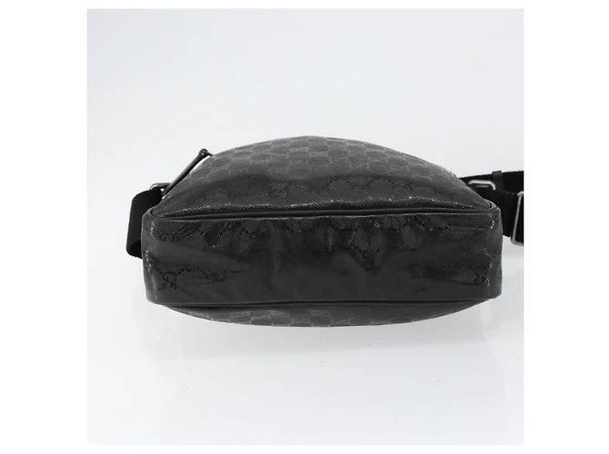 Borsa GG Implementation Gucci in tela rivestita nera argento 201448 Auth ka108 Nero - vista 5