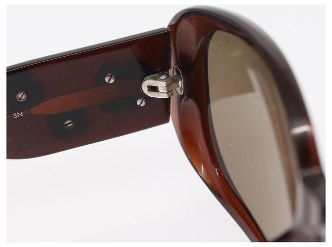 Gafas de sol CHANEL de plástico marrón CC Auth bs31264 Castaño - vista 10
