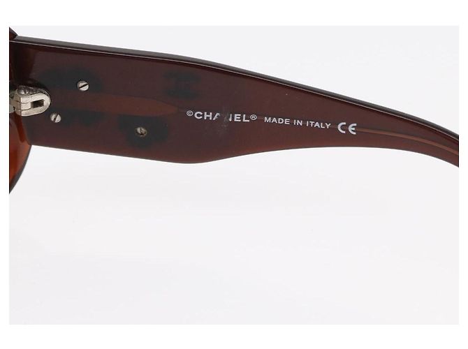 Gafas de sol CHANEL de plástico marrón CC Auth bs31264 Castaño - vista 12