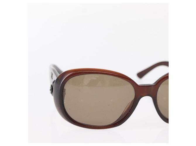 Gafas de sol CHANEL de plástico marrón CC Auth bs31264 Castaño - vista 4
