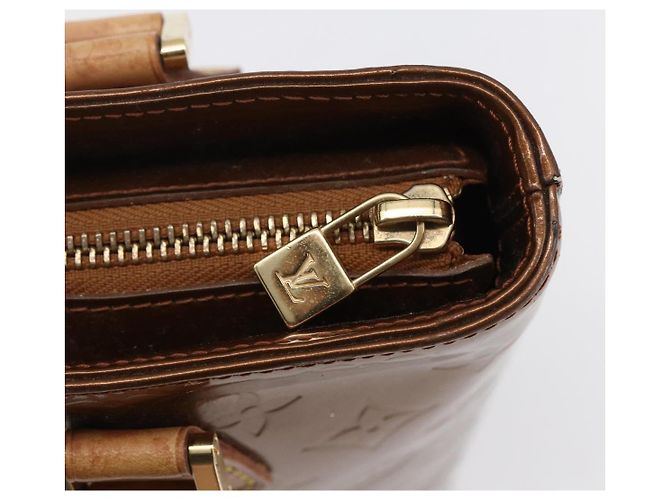 LOUIS VUITTON Borsa a Mano Houston Monogram Vernis Bronzo M91122 LV Auth SW1772 - vista 18