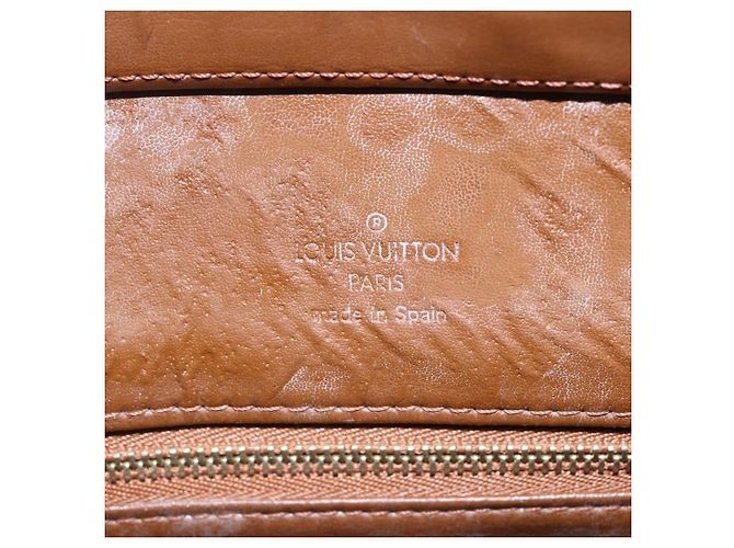LOUIS VUITTON Borsa a Mano Houston Monogram Vernis Bronzo M91122 LV Auth SW1772 - vista 19