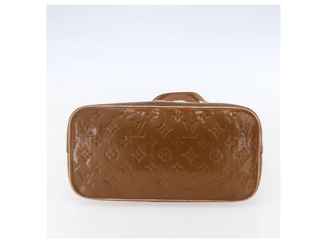 LOUIS VUITTON Borsa a Mano Houston Monogram Vernis Bronzo M91122 LV Auth SW1772 - vista 5