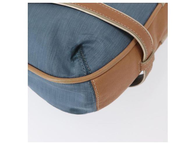 LOEWE Borsa a Mano Anagram Nylon Blu Oro Auth bs31204 D'oro - vista 15