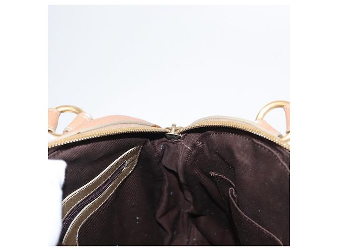 LOEWE Borsa a Mano Anagram Nylon Blu Oro Auth bs31204 D'oro - vista 19