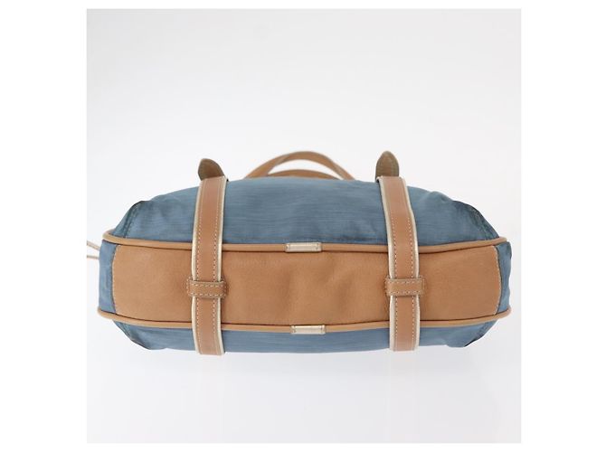 LOEWE Borsa a Mano Anagram Nylon Blu Oro Auth bs31204 D'oro - vista 5